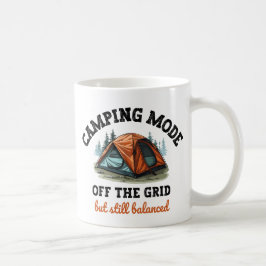 Camping Mode: Off The Grid - Grappig Accountant Gi Koffiemok