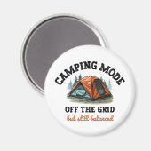Camping Mode: Off The Grid - Grappig Accountant Gi Magneet (Voorkant / Achterkant)