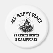 Camping Mode: Off The Grid - Grappig Accountant Gi Magneet (Voorkant)