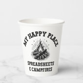 Camping Mode: Off The Grid - Grappig Accountant Gi Papieren Bekers (Voorkant)