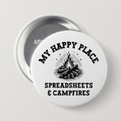 Camping Mode: Off The Grid - Grappig Accountant Gi Ronde Button 7,6 Cm (Voorkant /achterkant)