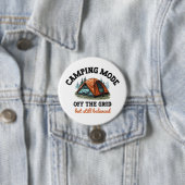 Camping Mode: Off The Grid - Grappig Accountant Gi Ronde Button 7,6 Cm (In situ)