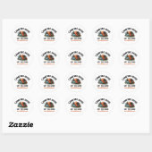 Camping Mode: Off The Grid - Grappig Accountant Gi Ronde Sticker (Vel)