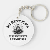 Camping Mode: Off The Grid - Grappig Accountant Gi Sleutelhanger (Achterkant)