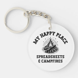 Camping Mode: Off The Grid - Grappig Accountant Gi Sleutelhanger