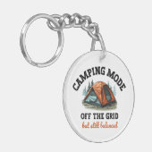 Camping Mode: Off The Grid - Grappig Accountant Gi Sleutelhanger (Voorkant Links)