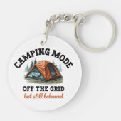 Camping Mode: Off The Grid - Grappig Accountant Gi Sleutelhanger (Achterkant)