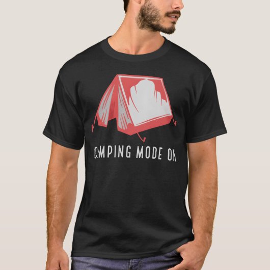 Camping Mode On girl T-shirt (Voorkant)