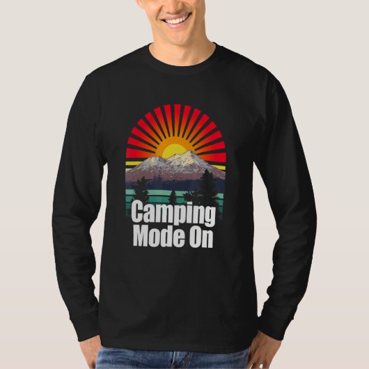 Camping Mode on outdoorn Natuur Wild Pro Environme T-shirt (Voorkant)