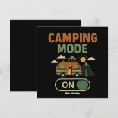 Camping Mode op Funny Natuur Lover Camper Gift RV Kaart (Voorkant / Achterkant)