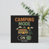 Camping Mode op Funny Natuur Lover Camper Gift RV Kaart (Staand voorkant)