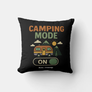 Camping Mode op Funny Natuur Lover Camper Gift RV Kussen