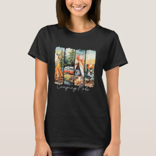 Camping Mode Retro Zomer Outdoor Adventure Camping T-shirt