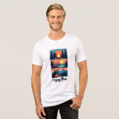 Camping Mode T-shirt | Avontuur in Natuur Graphic (Voorkant volledig)