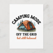 Camping Modus: Off The Grid - Grappig Accountant C Briefkaart (Voorkant)