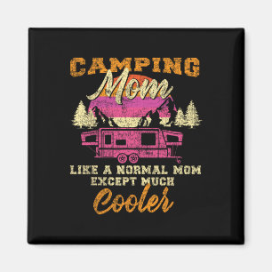 Camping Moeder Pop-Up Camper Rv Trailer Retro Vint Magneet