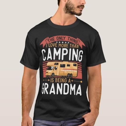 Camping Motorhome grappig T-shirt (Voorkant)