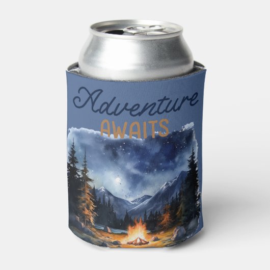 Camping Mountain Blue Meisjesuitje Blikjeskoeler (Blikje Voorkant)