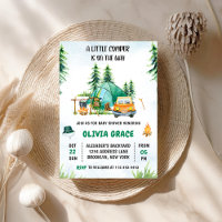 Camping Mountain Rustic Baby shower Party