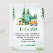 Camping Mountain Rustic dank u kaart (Voorkant)