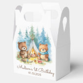 Camping Mountain Rustic verjaardagsfeestje Bedankdoosjes (Geopend)