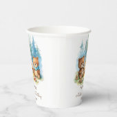 Camping Mountain Rustic verjaardagsfeestje Papieren Bekers (Rechts)