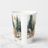 Camping Mountain Rustic verjaardagsfeestje Papieren Bekers (Rechts)