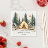 Camping Mountain Rustic verjaardagsfeestje Servet (Insitu)