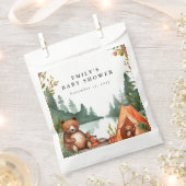 Camping Mountain Rustiek Baby shower Bedankzakje (Geknipt)