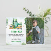 Camping Mountain rustieke foto Dank u kaart (Staand voorkant)