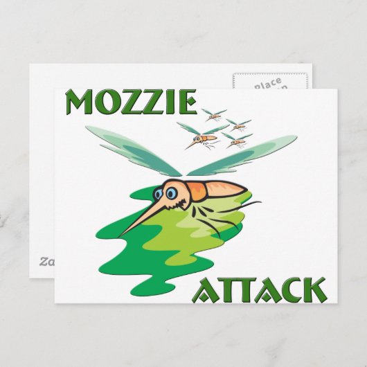 Camping Mozzie Briefkaart (Voorkant / Achterkant)