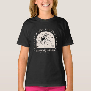 Camping muggen grappige zomer kamp familie squad t-shirt