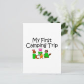 Camping My First Camping Trip Briefkaart (Staand voorkant)