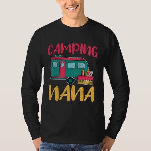 Camping Nana Glamping Glamp Kamp T-shirt (Voorkant)