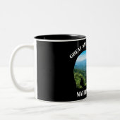 Camping National Park Beer Great Smoky Mountains Tweekleurige Koffiemok (Links)