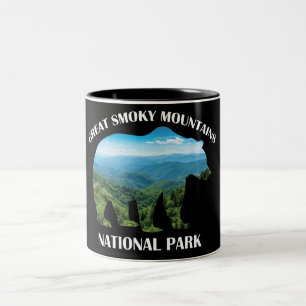 Camping National Park Beer Great Smoky Mountains Tweekleurige Koffiemok