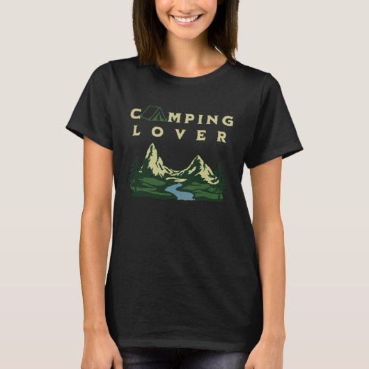 Camping  Nature  Tent camping T-shirt (Voorkant)