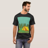 Camping Nature Vintage family T-shirt (Voorkant volledig)