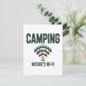 Camping Natures Wifi Bedankkaart (Staand voorkant)
