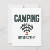 Camping Natures Wifi Bedankkaart (Achterkant)