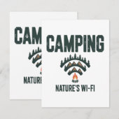 Camping Natures Wifi Bedankkaart (Voorkant / Achterkant)