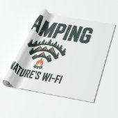 Camping Natures Wifi Cadeaupapier (Uitgerold)