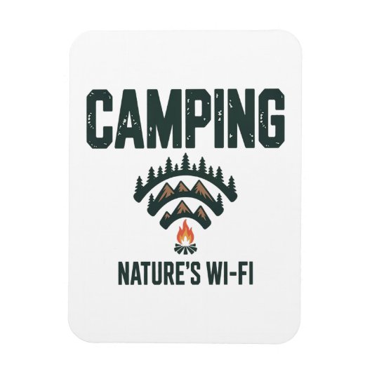 Camping Natures Wifi Magneet (Verticaal)