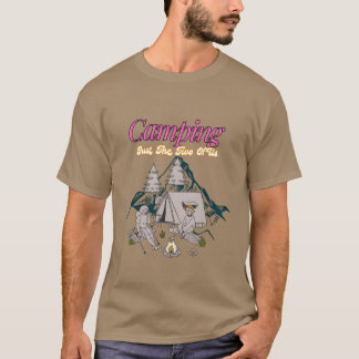 Camping net met z'n tweetjes cadeau t-shirt