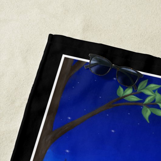 Camping Night Beach Towel Strandlaken (In situ)