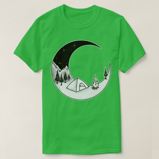 Camping Night Outdoor Natuur Starry Sky T-shirt (Design voorkant)