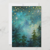 Camping Night Time Forest Wilderness Birthday Kaart (Achterkant)