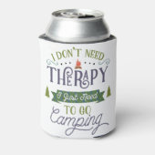 Camping Not Therapy Blikjeskoeler (Blikje Achterkant)