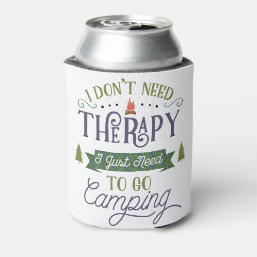 Camping Not Therapy Blikjeskoeler (Blikje Achterkant)