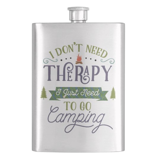 Camping Not Therapy Flacon (Voorkant)